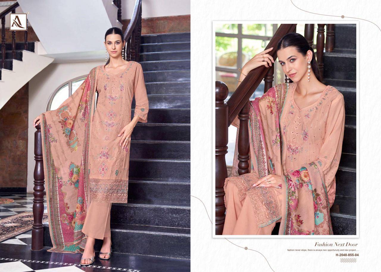 Alok suit the libas Dress materials wholesale price in hydrabad